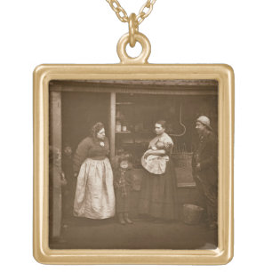 Sufferers from the Flood, from 'Street Life in Lon Gold Plated Necklace