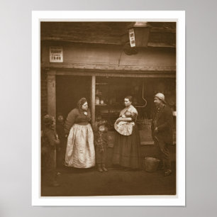 Sufferers from the Flood, from 'Street Life in Lon Poster