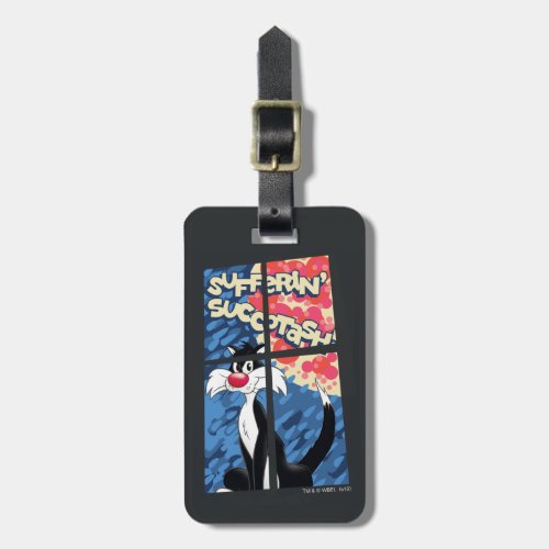 Sufferin Succotash SYLVESTER Behind Window Luggage Tag