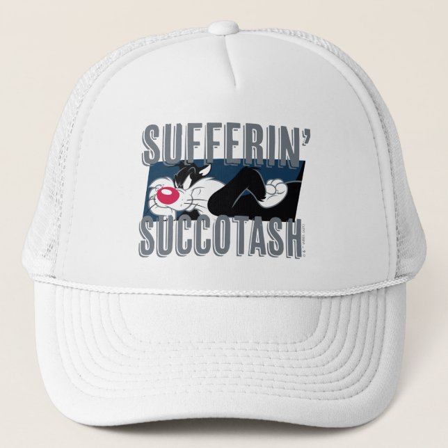 Sufferin' Succotash SYLVESTER™ Cut-Out Trucker Hat (Front)