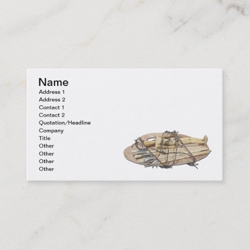 Customizable Suffering for Art Business Card Templates