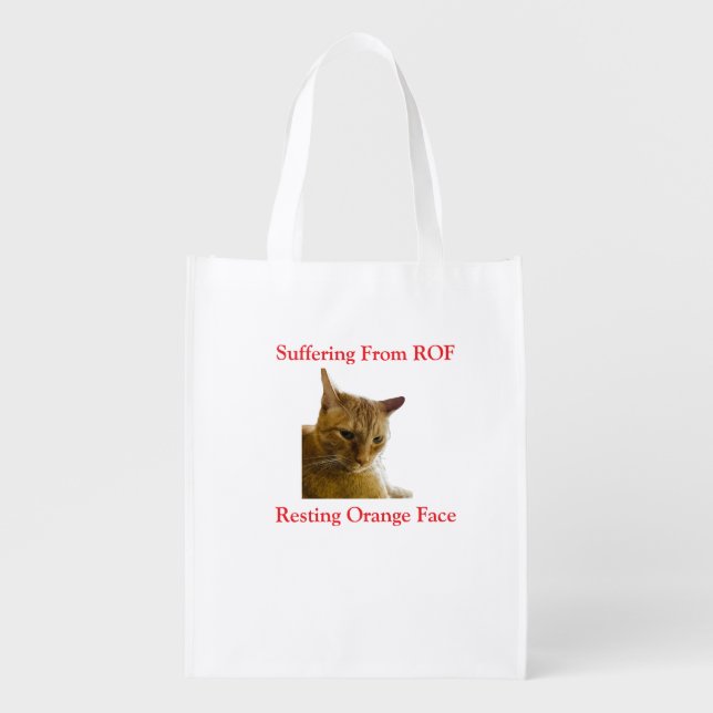 Suffering From ROF grocery tote bag  (Front)