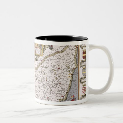 Suffolk and the situation of Ipswich Two_Tone Coffee Mug