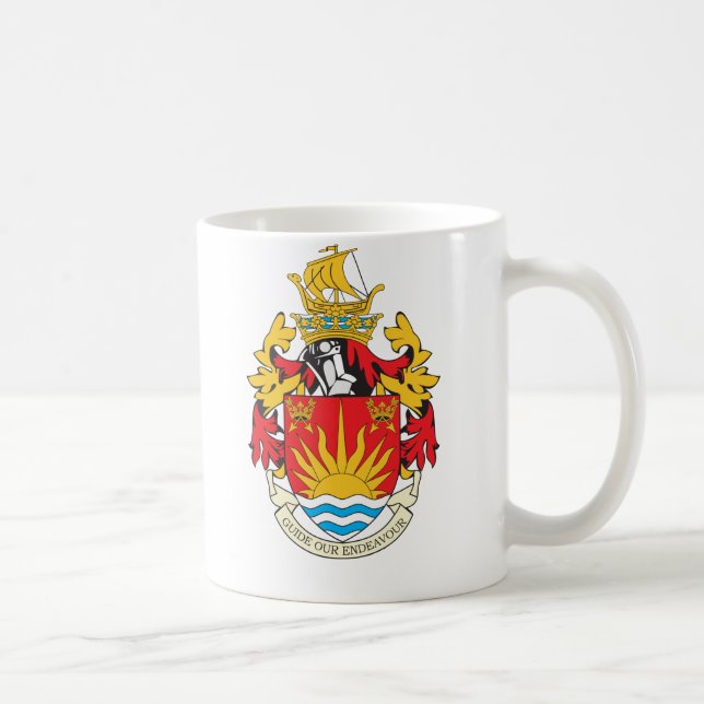Suffolk Coat of Arms Coffee Mug (Right)