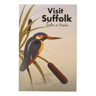 Suffolk England Vintage Travel Art