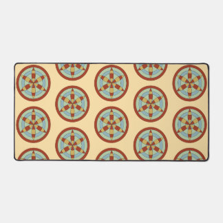 Suffolk Hexafoil (Daisy Wheel) Witch Mark Desk Mat