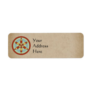 Suffolk Hexafoil (Daisy Wheel) Witch Mark Label