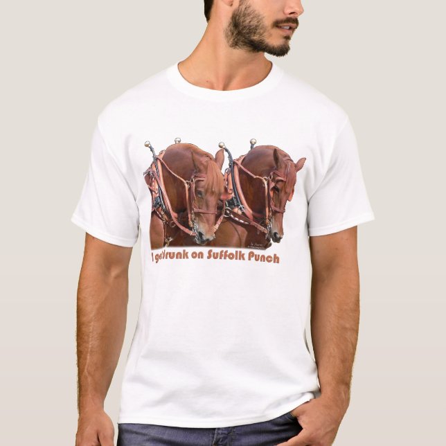 Suffolk Punch Draft Horse T-Shirt (Front)