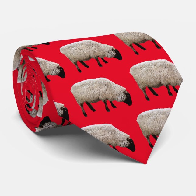 Suffolk Sheep Neck Tie (Rolled)