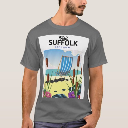 Suffolk travel poster T_Shirt