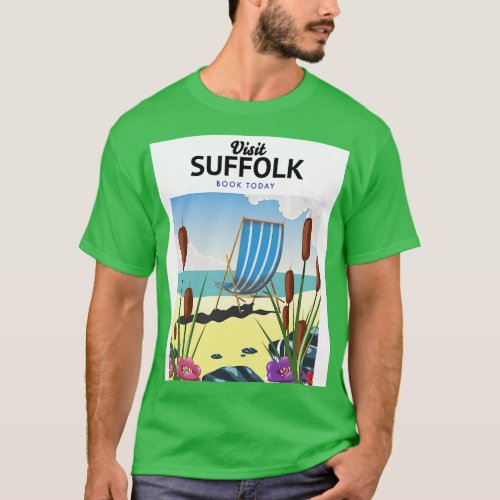 Suffolk travel poster T_Shirt