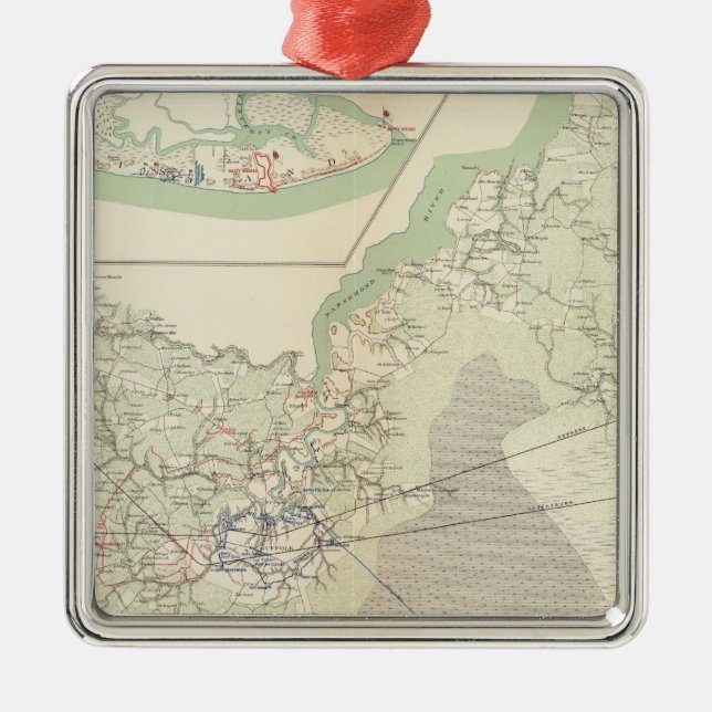 Suffolk & vicinity metal ornament (Front)