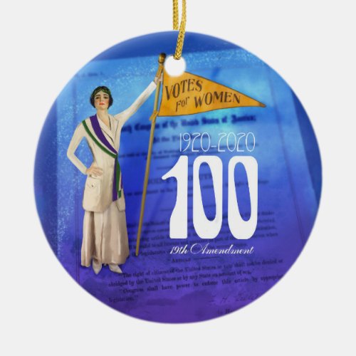 Suffrage Centennial Holiday Ornament