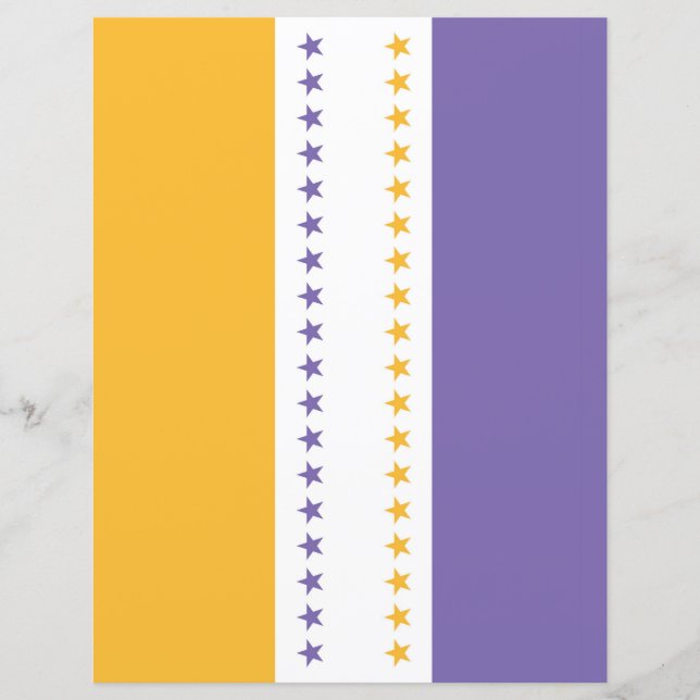 Suffrage Flag Victory Star Print Craft Scrapbook (Front)