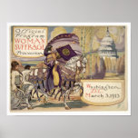 Suffrage March program cover Poster