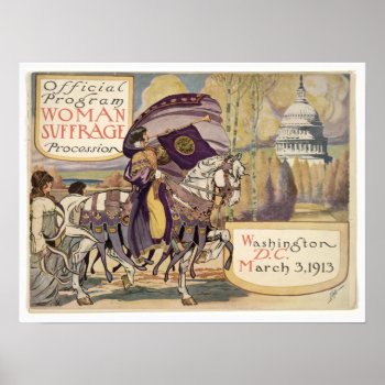Suffrage March Program Cover Poster by UCanSayThatAgain at Zazzle