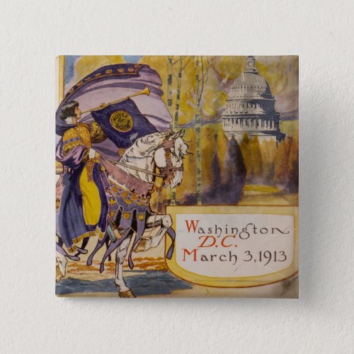 Suffrage Procession 1913 Button