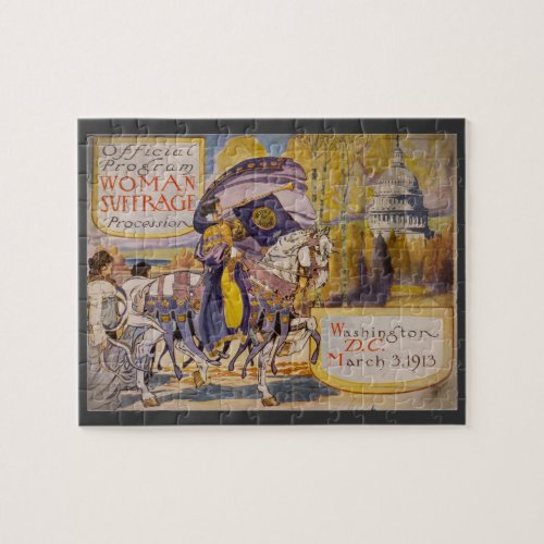 Suffrage Procession 1913 Jigsaw Puzzle