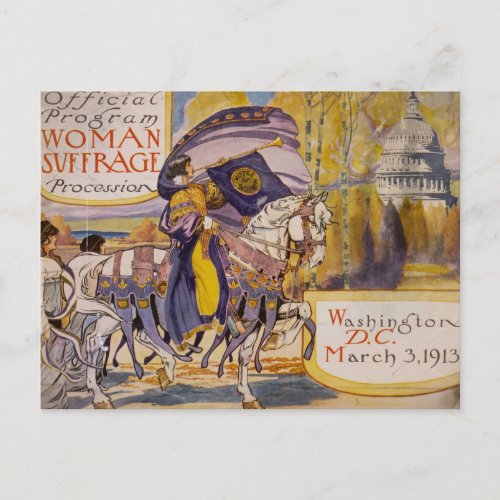 Suffrage Procession 1913 Postcard