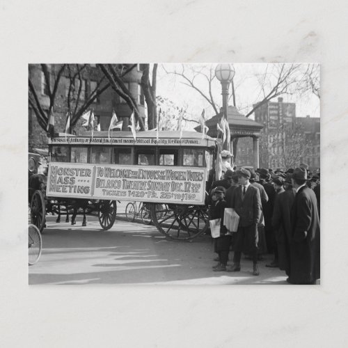 Suffrage Rally 1919 Postcard