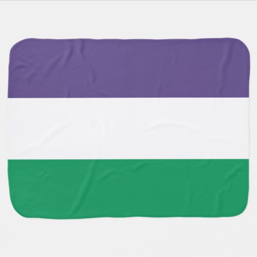 Suffragette Flag Baby Blanket