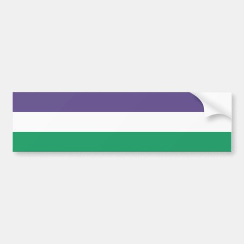 Suffragette Flag Bumper Sticker