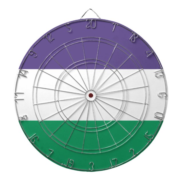 Suffragette Flag Dart Board (Front)