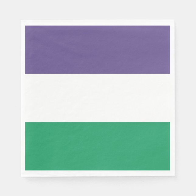 Suffragette Flag Napkins (Front)