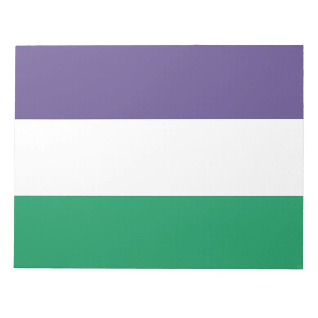 Suffragette Flag Notepad (Front)