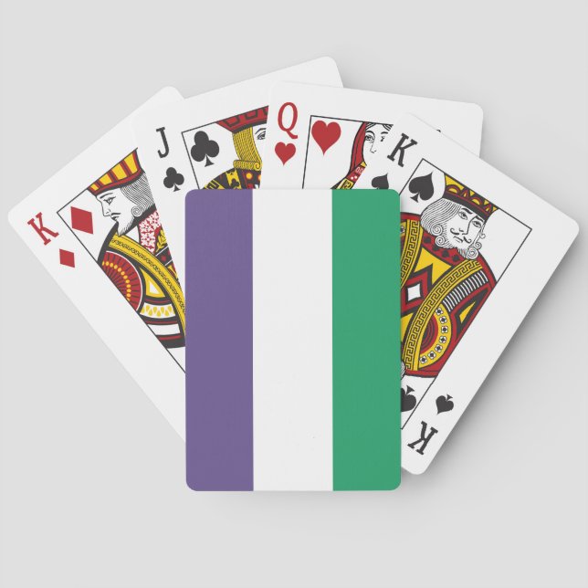Suffragette Flag Poker Cards (Back)