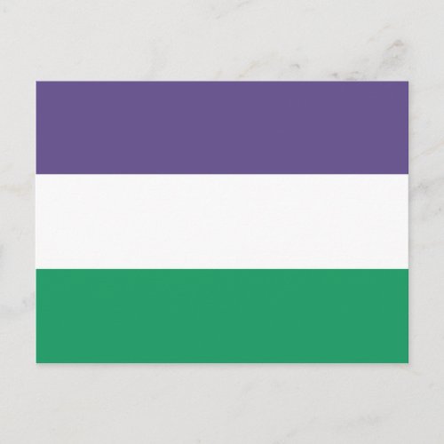 Suffragette Flag Postcard