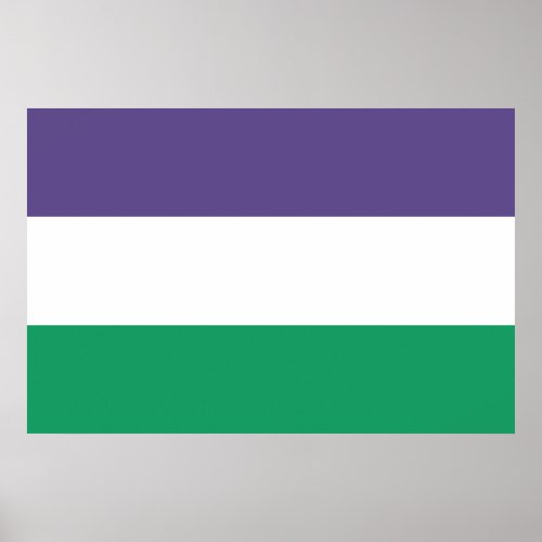 Suffragette Flag Poster