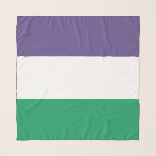 Suffragette Flag Scarf (Front)