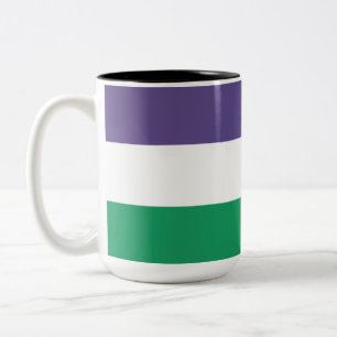 Suffragette Flag Two-Tone Coffee Mug