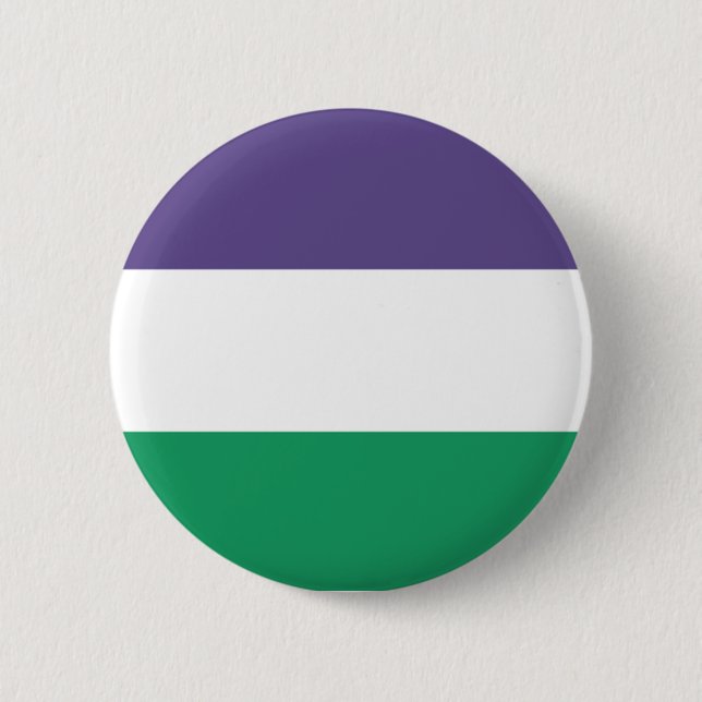 Suffragette Flag Women's Suffrage Button (Front)