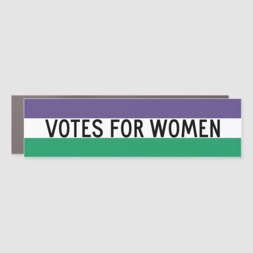 Suffragette Flag Womens Suffrage Votes For Women Car Magnet