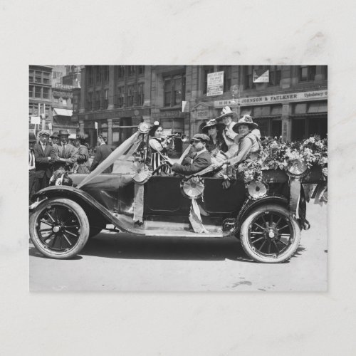 Suffragette Flower Sale 1916 Postcard