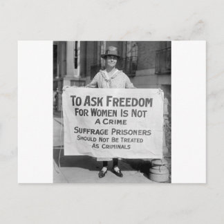 Suffragette for Alice Paul, 1917 Postcard