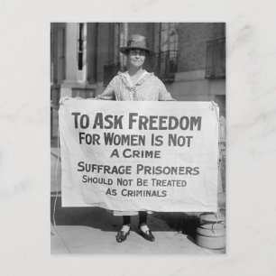 Suffragette for Alice Paul, 1917 Postcard