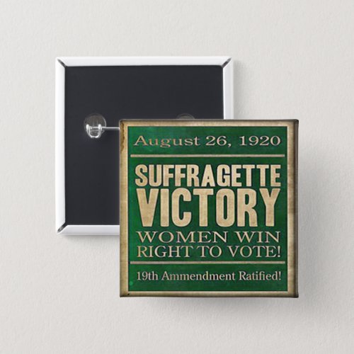 Suffragette Historical Pin Right to vote