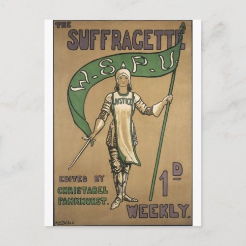 Suffragette Magazine Postcard
