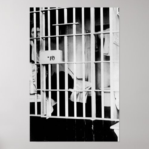 Suffragette Vida Milholland In Jail _ 1917 Poster