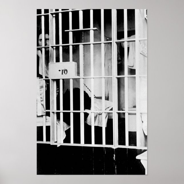 Suffragette Vida Milholland In Jail - 1917 Poster (Front)