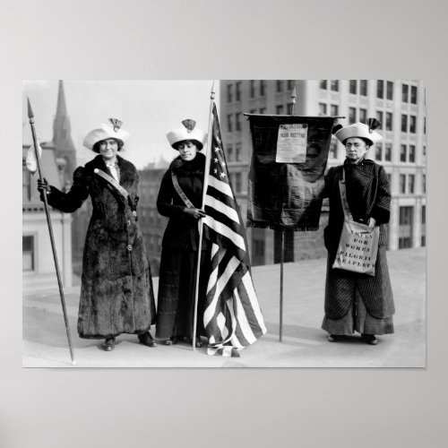 Suffragettes Circa 1912 Poster