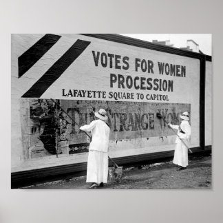 Suffragettes Hanging Parade Posters - 1914