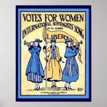 Suffragettes Vintage Voting Sheet Music Cover copy