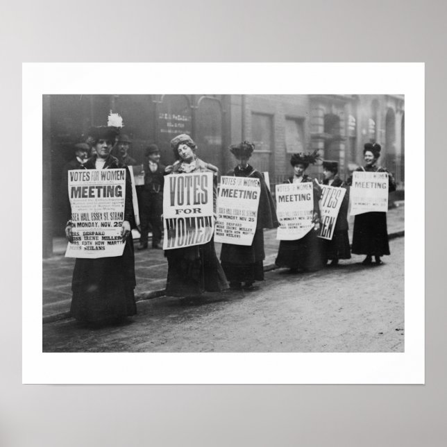 Suffragettes Vote for Women, London Poster (Front)