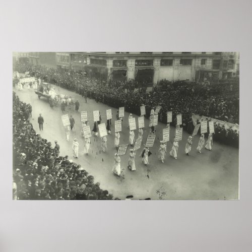 Suffragists Marching in New York City Poster