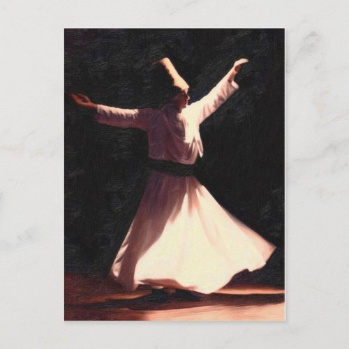 sufi boy dancing postcard
