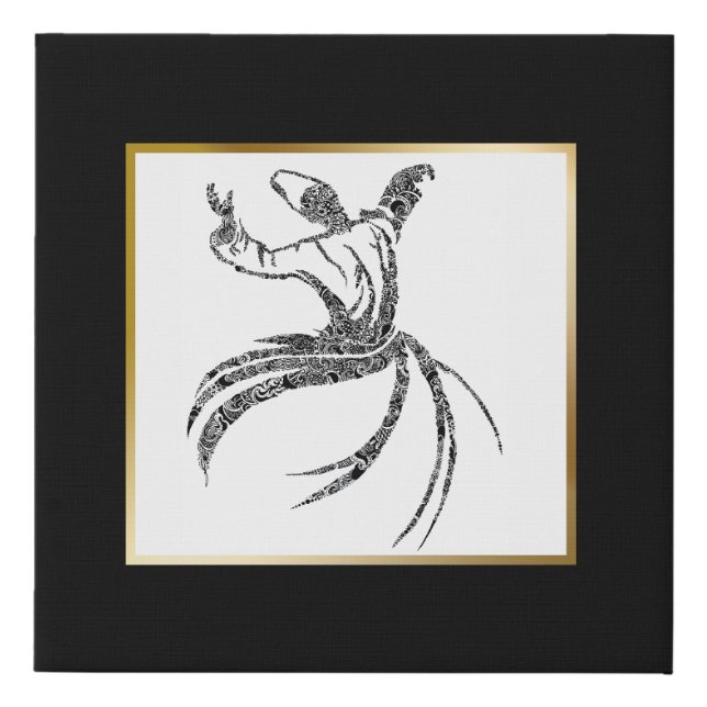 Sufi Dancer Wrapped Canvas Art (Front)